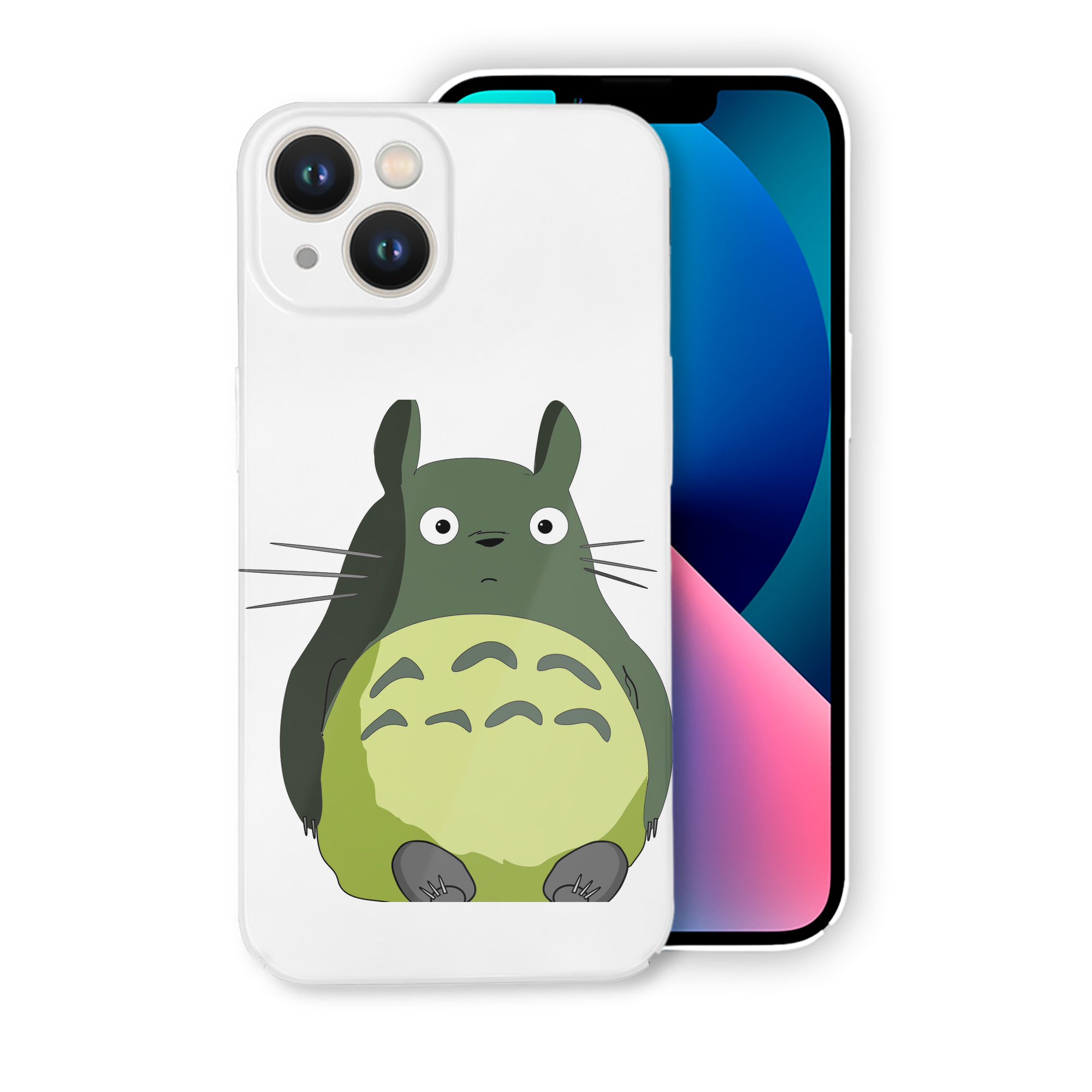 （画像用） となりのトトロ 草壁メイ 草壁サツキ My Neighbor Totoro Satsuki Kusakabe Mei Kusakabe 【iPhone 14シリーズ対応】ハードケース